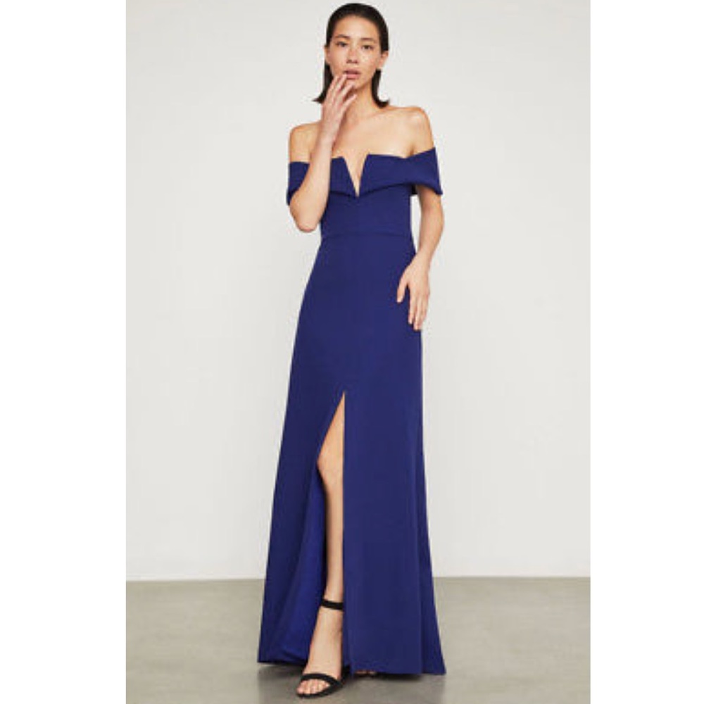BCBGMAXAZRIA Amelia Off-The-Shoulder Gown